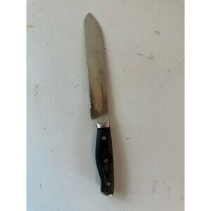 Pampered Chef PC High-Carbon German Steel Pakkawood Handle 8" Bread Knife